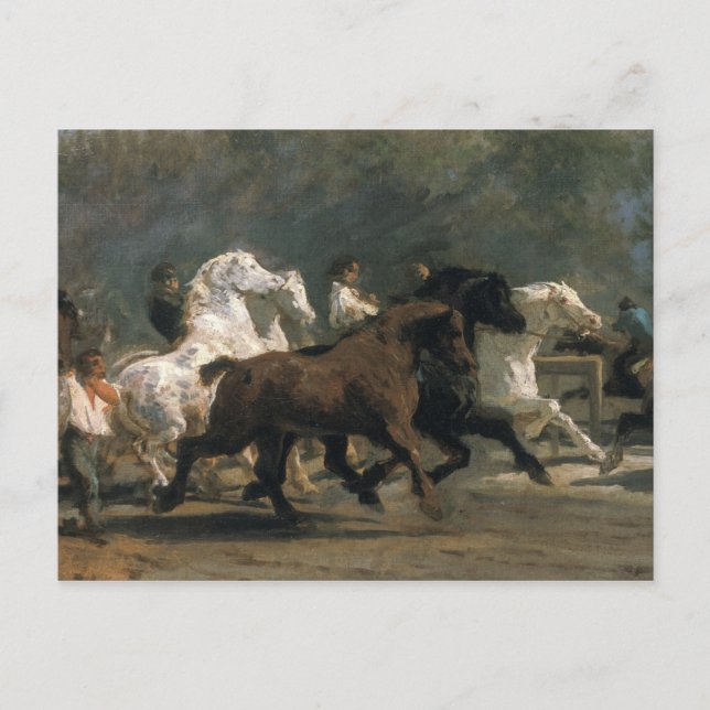 Study for the Horsemarket, 1900 Postcard (Front)