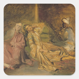 Study for the Interior of a Harem Square Sticker