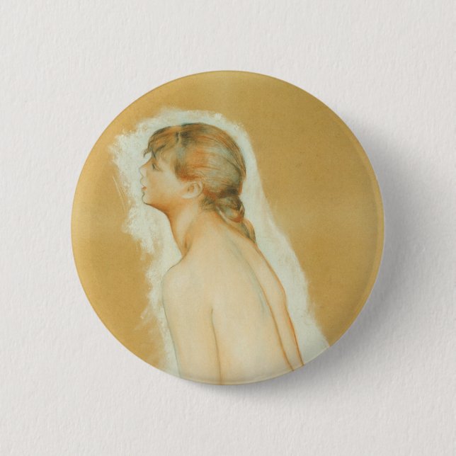 Study for 'The Large Bathers' by Pierre Renoir 6 Cm Round Badge (Front)