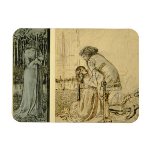Study for the painted panels on the St. George Cab Magnet