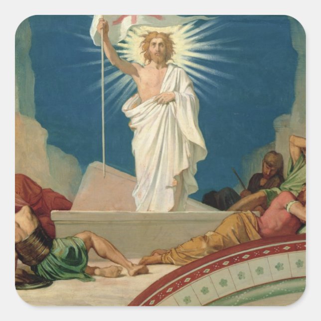 Study for the Resurrection of Christ, 1860 Square Sticker (Front)