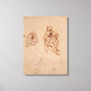 Study for the Virgin and Child, c.1478-1480 Canvas Print