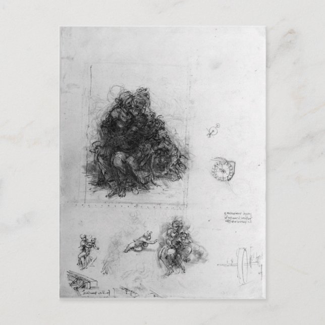 Study for the Virgin and Child with St. Anne Postcard (Front)