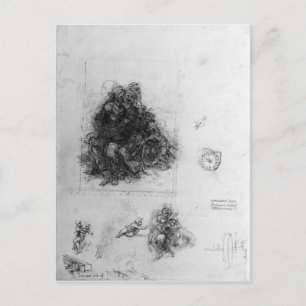 Study for the Virgin and Child with St. Anne Postcard