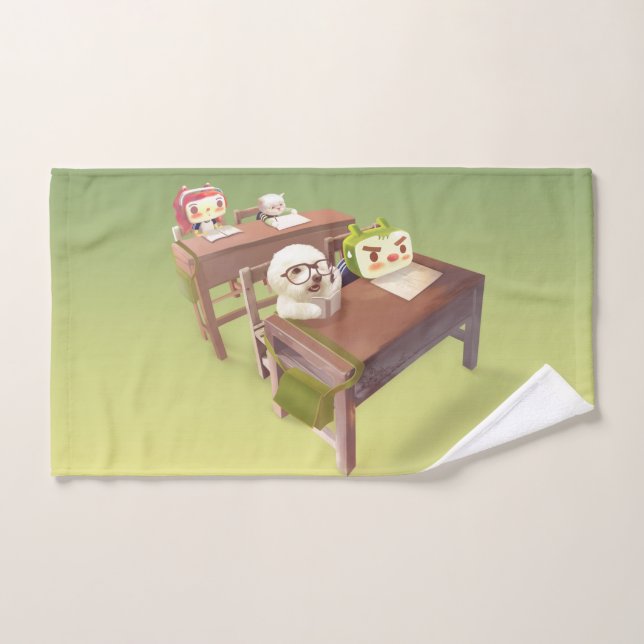 Study Hard Hand Towel (Hand Towel)