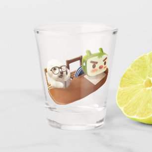 Study Hard Shot Glass