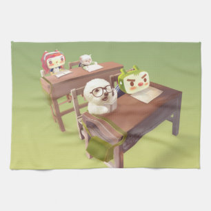 Study Hard Tea Towel