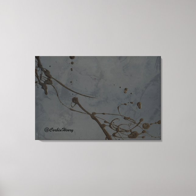 Study In Black — Modern Abstract Canvas Art (Front)