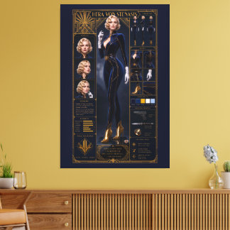 Study in Power Sovereign Grace Hera von Stenasis Canvas Print
