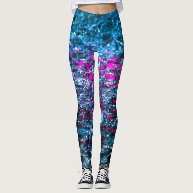 Study In Watercolor - Violet Leggings (Front)