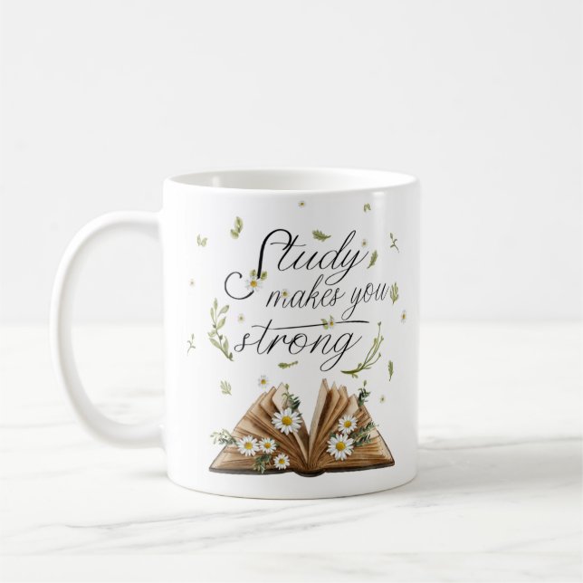 Study makes you strong Gift for JW pioneer Coffee  Coffee Mug (Left)