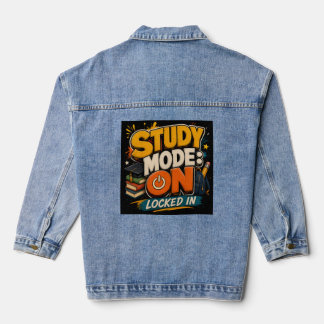 Study Mode: ON Locked In Shirt | Student Tshirt Denim Jacket