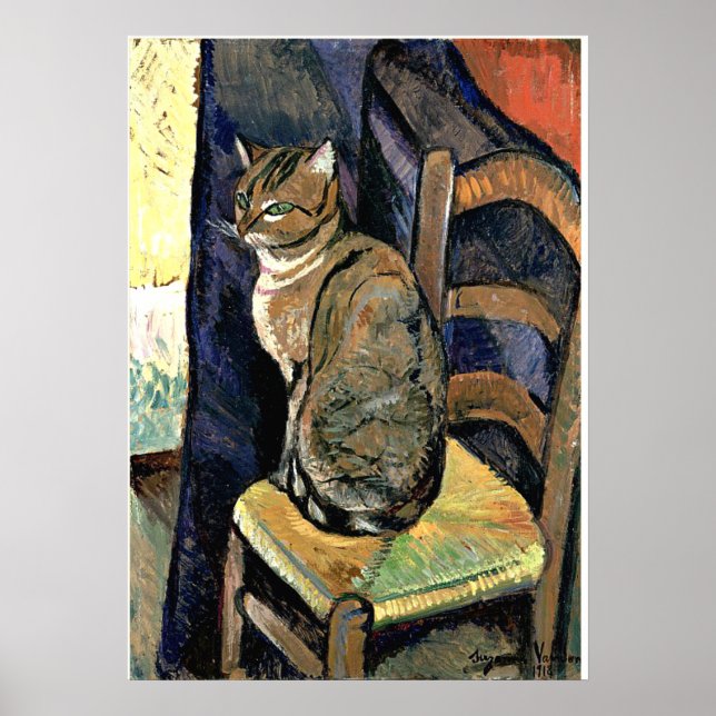 Study of a Cat, fine art painting (no frame) Poster (Front)