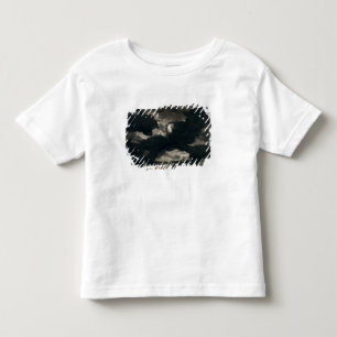 Study of a Clouded Moonlit Sky (black wash on laid Toddler T-Shirt