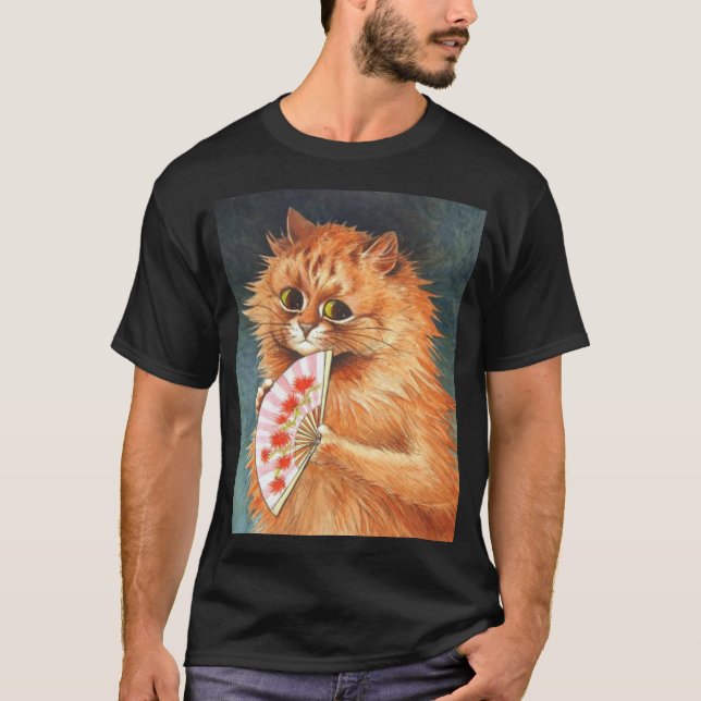 Study Of A Ginger Cat By Louis Wain T-Shirt (Front)