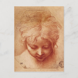 Study of a Head Postcard