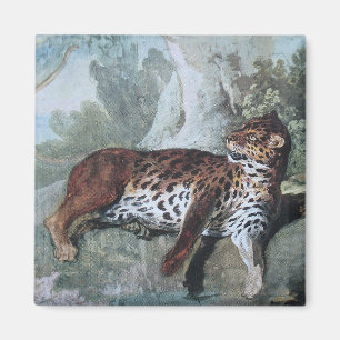 Study of a Leopard (by Jean-Baptiste Oudry) Magnet
