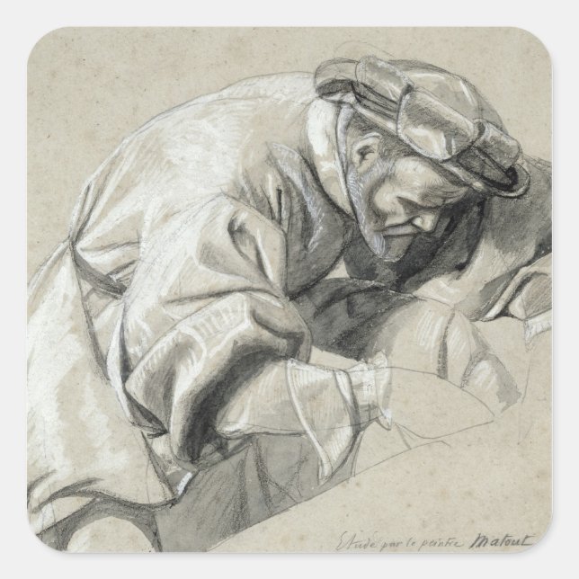 Study of Ambroise Pare Square Sticker (Front)