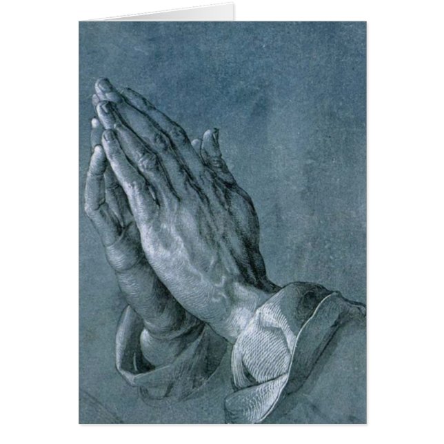 Study of an Apostle's Hands by Albrecht Durer Card (Front)