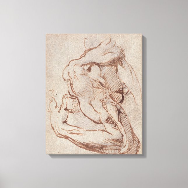 Study of an Arm  Inv.1859/5/14/819 Canvas Print (Front)