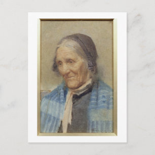 Study of an Old Woman, 1912 (w/c on paper) Postcard