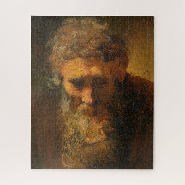 Study of and Old Man by Rembrandt van Rijn Jigsaw  Puzzle (Vertical)