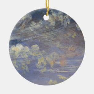 Study of Cirrus Clouds Ceramic Tree Decoration