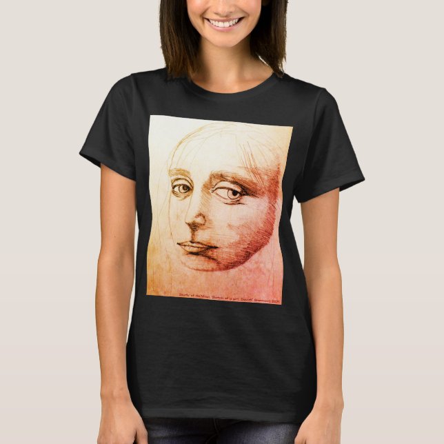 Study of da Vinci, Sketch of a girl, D.C.B. T-Shirt (Front)