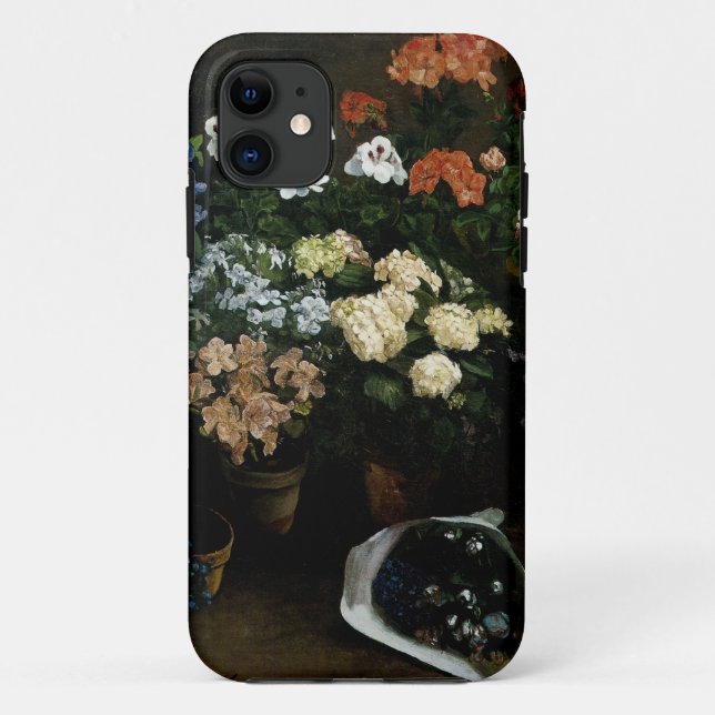 Study of Flowers by Frederic Bazille Case-Mate iPhone Case (Back)
