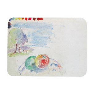 Study of Fruits and a Landscape, 1892 (w/c on pape Magnet