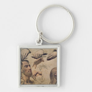 Study of Heads and Hands Key Ring