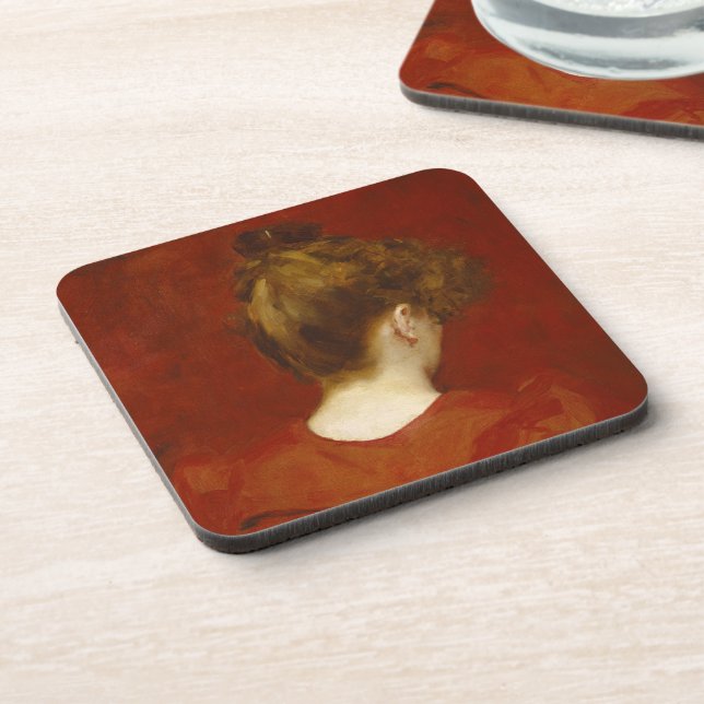 Study of Lilia, 1887 (oil on canvas) Coaster (Left Side)