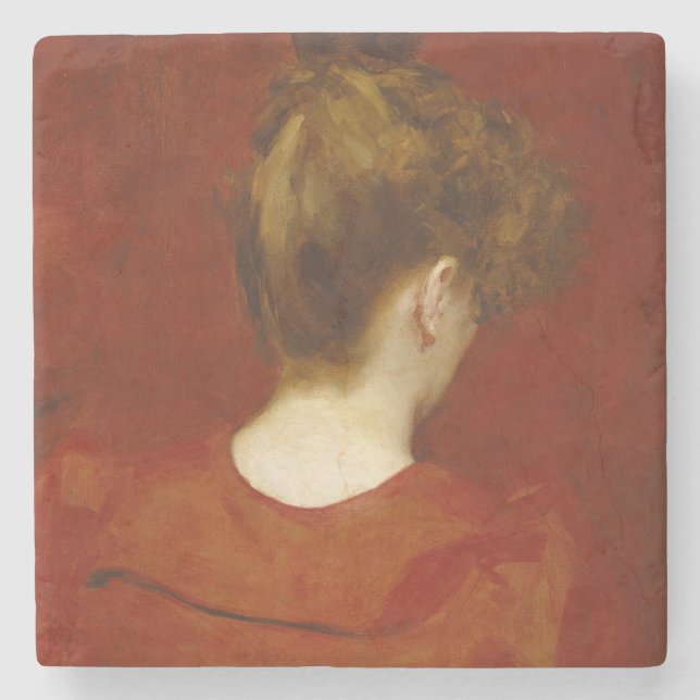 Study of Lilia, 1887 (oil on canvas) Stone Coaster (Front)