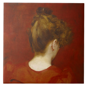 Study of Lilia, 1887 (oil on canvas) Tile