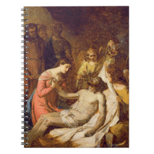 Study of the Lamentation on the Dead Christ (oil o Spiral Notebook