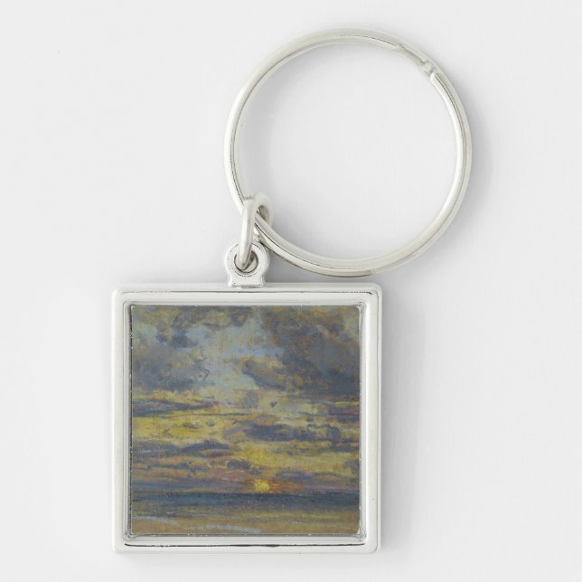 Study of the Sky with Setting Sun, c.1862-70 Key Ring (Front)