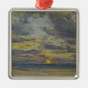 Study of the Sky with Setting Sun, c.1862-70 Metal Tree Decoration