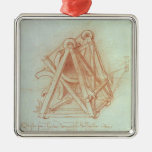 Study of the Wooden Framework with Casting Metal Tree Decoration