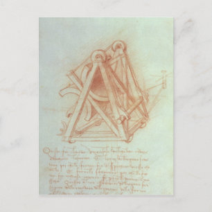 Study of the Wooden Framework with Casting Postcard