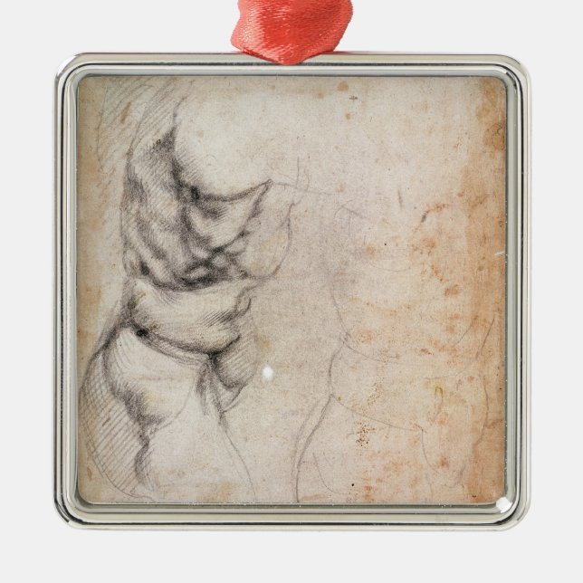 Study of torso and buttock metal tree decoration (Front)