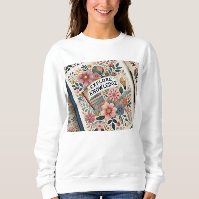 Study Strong 🌸 Empowering Floral Sweatshirt (Front)