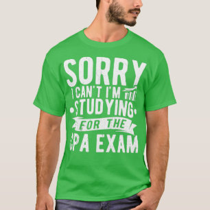 Studying CPA Exam Accounting Student Accountant T-Shirt