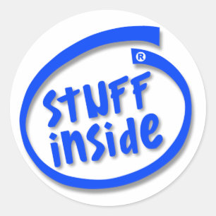 Stuff Inside Classic Round Sticker