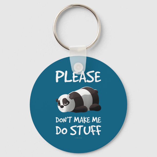 Stuff Lazy Panda Please Don' Key Ring (Front)