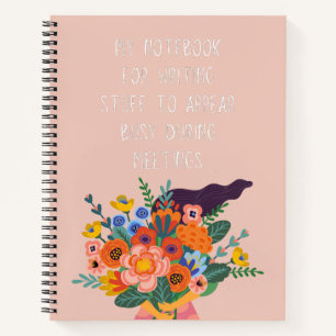 Stuff To Appear Busy During Meetings Funny Work Notebook