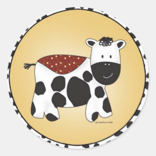 Stuffed Animal Cow Sticker