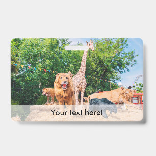 Stuffed animals ID badge