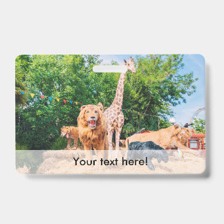 Stuffed animals ID badge