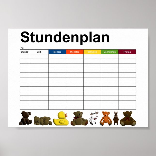 Stuffed animals / toys poster (Front)