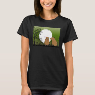 Stuffed Capybara Capy Bara Capibara Stuff Moon Cap T-Shirt